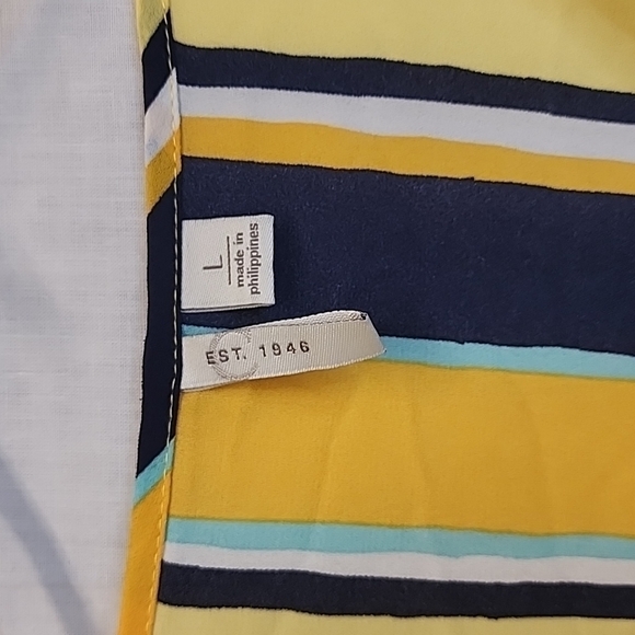 Est 1946 Bright Boho Blouse Spring & Summer Colors Beautiful Size Large Flowy - Picture 7 of 10